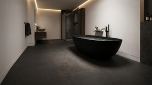 Concrete Terreno Dark Grey v interiéru